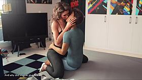 Wife and stepmother play a teasing game together