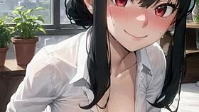 In this 3D dungeon, a teen with huge tits masturbates her pussy with ASMR sounds