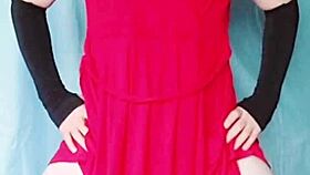 Blue dress crossdresser, are you ready for this sexy sissy?