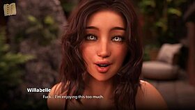 in this game, big tits anime babe plays with her boobs