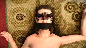 Skyrim vampire dominates with assfucking and bondage