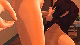 Shy Futanari Submits To Hentai Massage Creampie