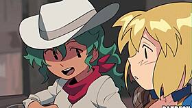 Fallout game hentai porn sex parody with blowjob and riding.