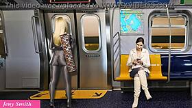 Masturbating on the way home with that bubble butt