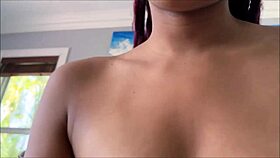 accident sex with ebony roommate addis fouche turns wild. perfect girlfriend alex adams joins in.