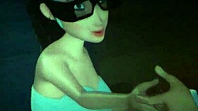 Bianca goes to cinema, gets ass fucked, licks cum off