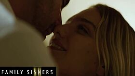 Naughty Kenna James misses her stepdad's attention