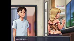 the super busty stepmom in summertime saga 12 begs to get fucked hard by the horny dude with his huge cock