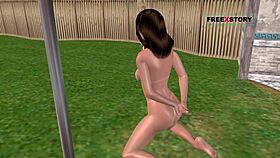 Watch This Cute Girl Masturbate With A Carrot!