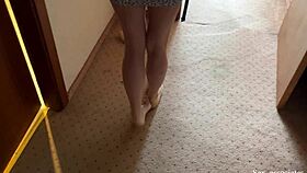 No, you can't put your dick in my pussy—it's for your father only, but you can use my ass instead