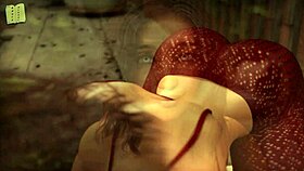 in this game, big tits anime babe plays with her boobs