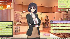 Summer Clover Harem Hentai Game Ep 4 Caught Boss Masturbating To Giant Cock!