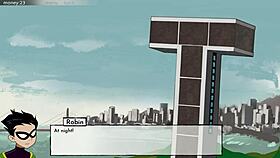 teen 18+ blackfire gets drenched in cum during wild 18titans game.