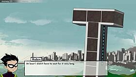 teen 18+ blackfire gets drenched in cum during wild 18titans game.