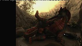 Furry characters play gay games