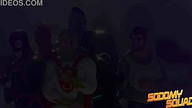 What’s hotter than gay heroes in a wild hentai group, sucking and drilling monster cocks?