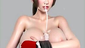 Fatal Fury Mai Shiranui Cosplay TITJOB in Uncensored Hentai AI Art!