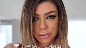 Puremature Busty Submissive Milf Spreads for Big Dick!