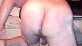 wow, crazy russian gay with big ass and painted lips checks anal strength shoving butter pack