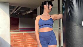 Anal Sex with Gorgeous Brunette MILF Met at Workout