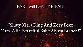 Kiera King and Zoey Foxx ask, 'Want to cum with Alyssa Branch?'