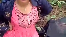 Mangal Fucks Stepsis in Jungle, Leaving Her Pussy Red with Clear Audio