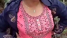 Mangal Fucks Stepsis in Jungle, Leaving Her Pussy Red with Clear Audio