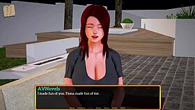 I explore my new stepfamily in this game