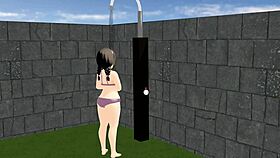 kyo animation plump girl playing tennis with tits