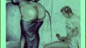 Vintage erotic drawing in retro style