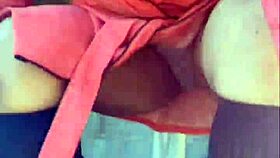 Ebony gay couple inserts tampon then gargles pee by the road 😏