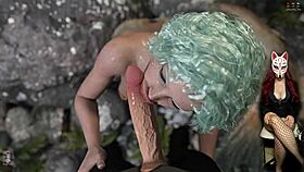 Shadows 22 mermaid deepthroats big tits in costume