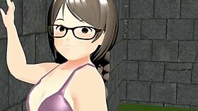 kyo animation plump girl playing tennis with tits