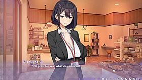 Summer Clover Harem Hentai Game Ep 4 Caught Boss Masturbating To Giant Cock!