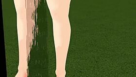 kyo animation plump girl playing tennis with tits