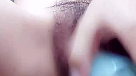 Asian Girl Helps Herself With Intense Pleasure?