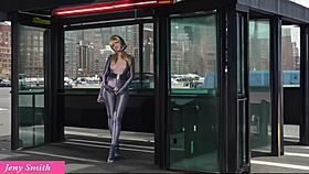 Masturbating on the way home with that bubble butt