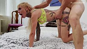 this person experiences multiple peaks from rear engagement with sizable companion