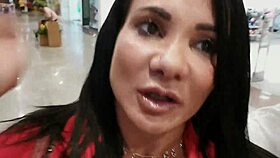 Bianca goes to cinema, gets ass fucked, licks cum off