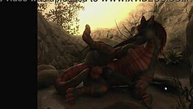 Furry characters play gay games