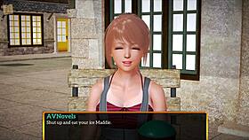 Blonde with Big Tits in Family Hentai Scene