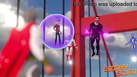 What’s hotter than gay heroes in a wild hentai group, sucking and drilling monster cocks?