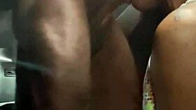 Intense Road Trip Cock Worship With Big Black Cock Face Fucking