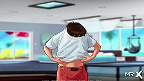 Blowjob on the Yacht in Summertime Saga.