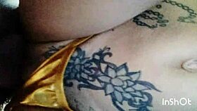 Watch This Crazy Homemade Fuck With A Fat Latina Mature Babe's Tattooed Ass Up Close!