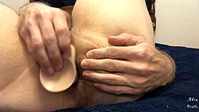 Upclose Slo-Mo Dildo Anal Fucking Action