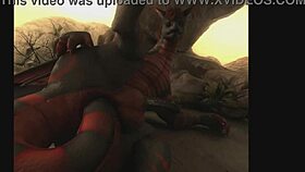 Furry characters play gay games