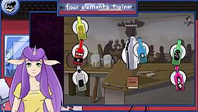 Avatar the last airbender four elements trainer part 21 showering azula