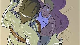 Queens Bordell P9 Storbrystet ork gir snu snu med monsterkuk