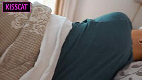 step mom, wanna risk it sharing bed for homemade cum inside?